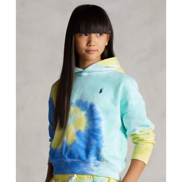 POLO Ralph Lauren Girls LG 12/14 Tie-Dye Swirl Cotton French Terry Hoodie - Picture 11 of 11